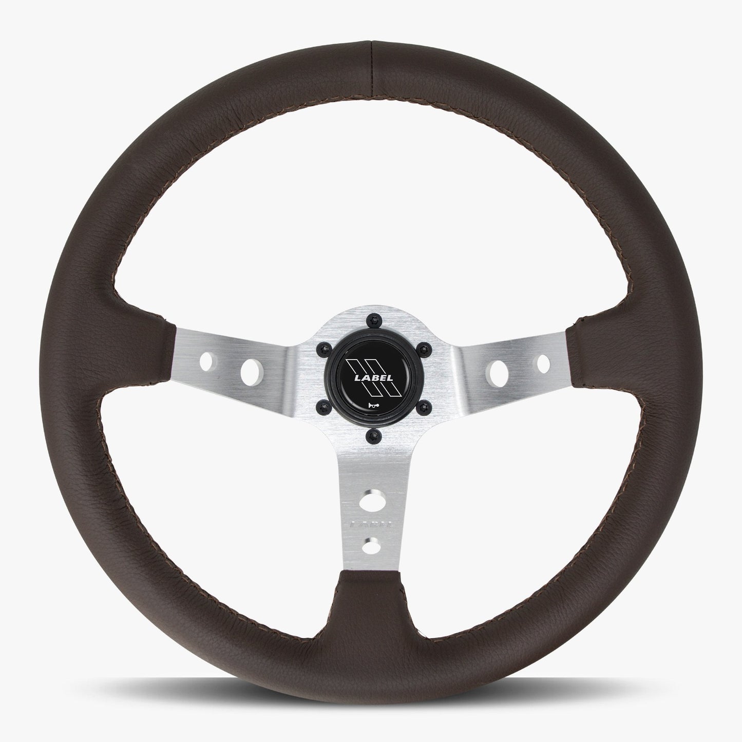 The Daytona | Nappa Brown Leather | Silver Spoke | Brown Stitch