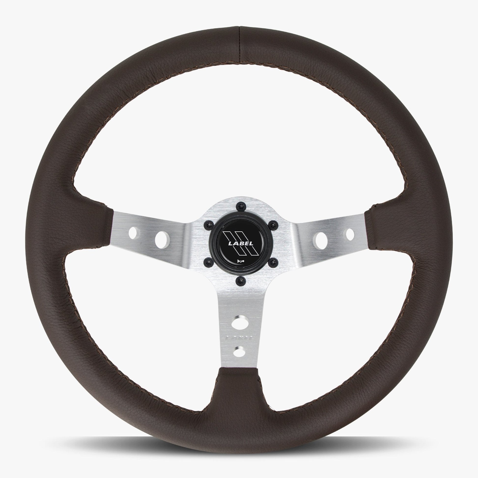 The Daytona | Nappa Brown Leather | Silver Spoke | Brown Stitch