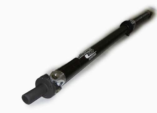 Drive Shaft Shop CARBON 2-Piece Rear Driveshaft | 01-07 Mitsubishi Evo 7/8/9 (610088/610089)