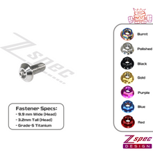 ZSPEC M5-0.8x12mm Dress Up Bolt® Fastener, Angled Head, Titanium Grade-5, Per Each