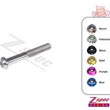 ZSPEC M6-1.0x45mm Dress Up Bolt® Fastener, Angled Head, Titanium Grade-5, Per Each