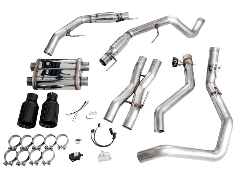AWE Tuning AWE Gen 3 Ford Raptor SwitchPath Exhaust - Diamond Black Tips 3025-33356