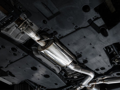 AWE Tuning AWE 23-24 Toyota GR Corolla Touring Edition Catback Exhaust - Chrome Silver Tips 3015-52472