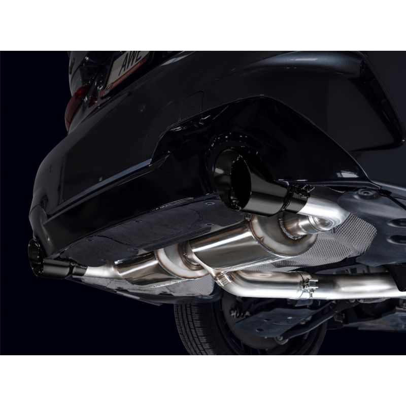 AWE Tuning Touring Edition Axle Back Exhaust | 3" Diameter | 4.5" Dual Diamond Black BMW 430i 2021-2024|BMW 330i 2019-2024