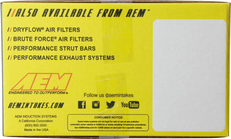 AEM Induction AEM 2006 Civic Si Red Short Ram Intake 22-516R