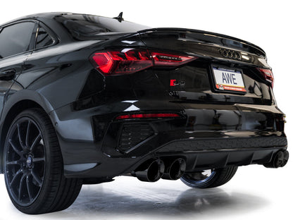 AWE Tuning AWE 22-24 Audi 8Y S3 Touring Edition Exhaust - Diamond Black Tips 3015-43897