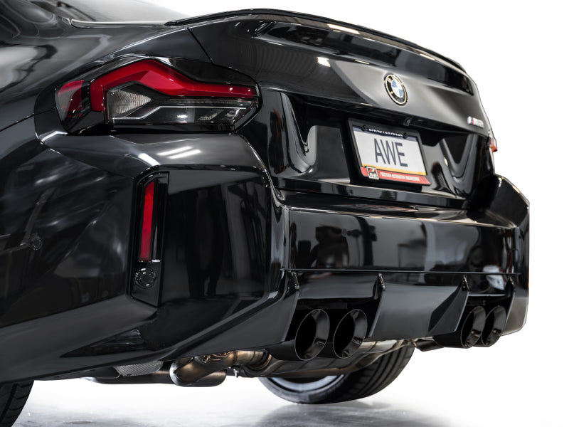 AWE Tuning 23-24 BMW G87 M2 SwitchPath Edition Exhaust - Diamond Black Tips 3025-43487
