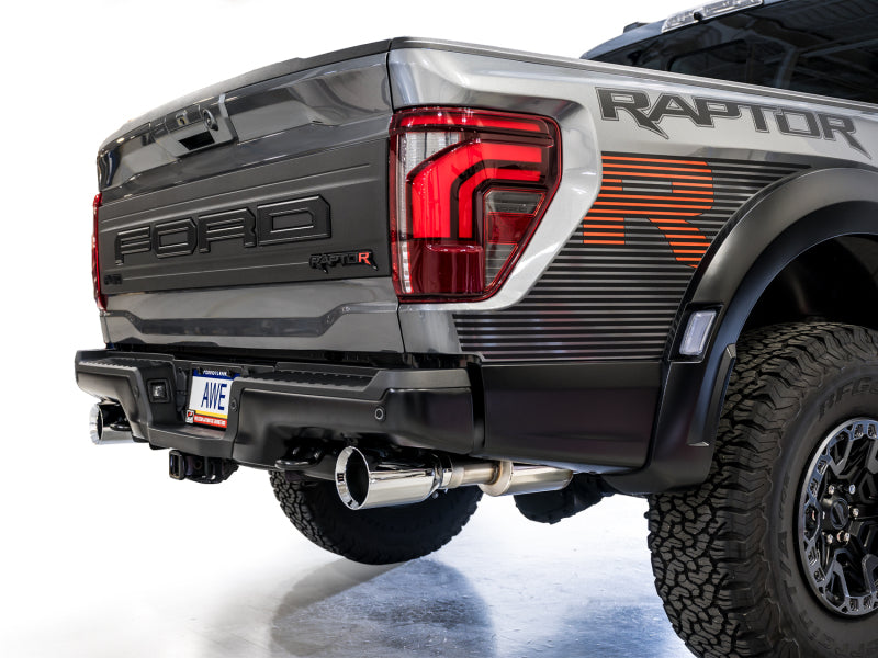 AWE Tuning AWE Gen 3 Raptor R SwitchPath Exhaust - Chrome Silver Tips 3025-32852
