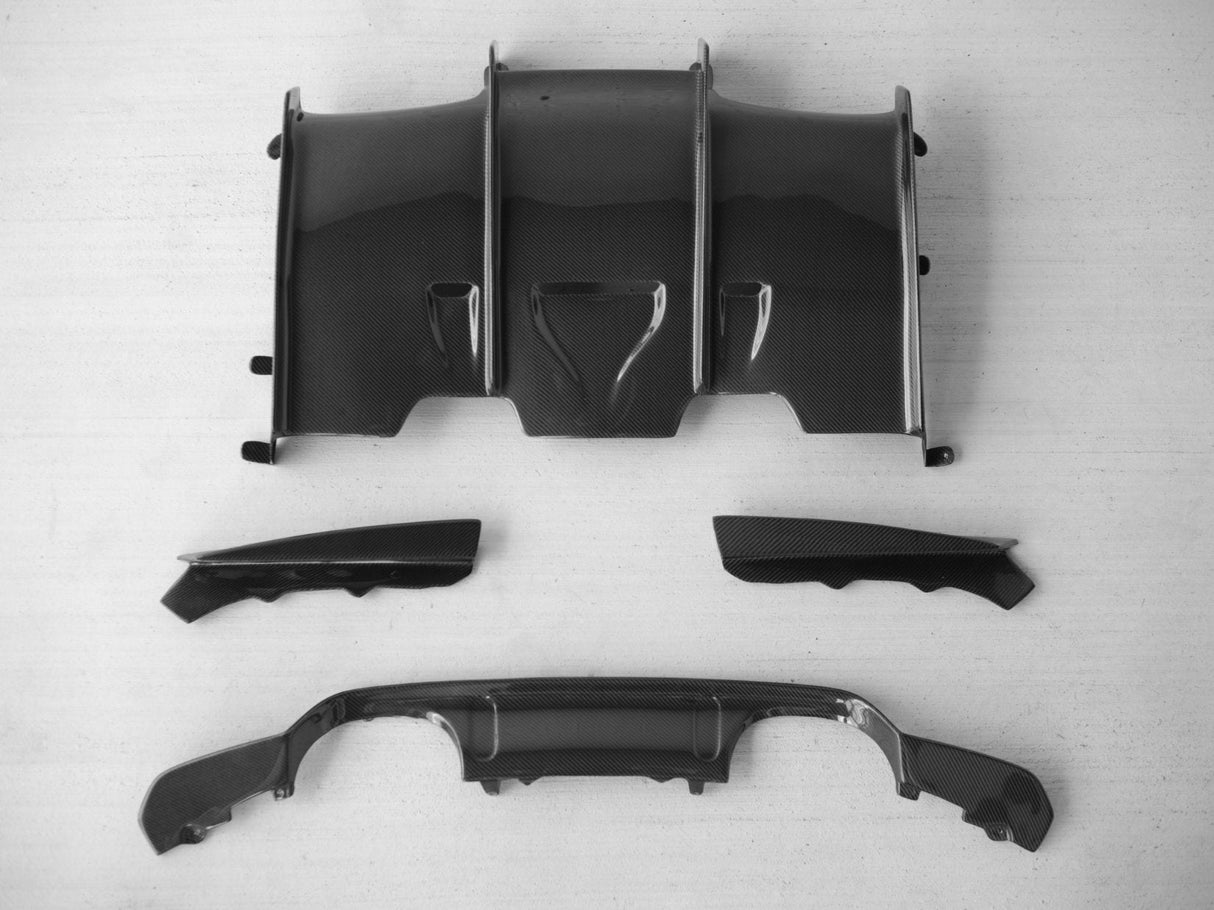 PSM Style Carbon Fiber Rear Diffuser - BMW F80 M3, F82/F83 M4 | Palenon Performance