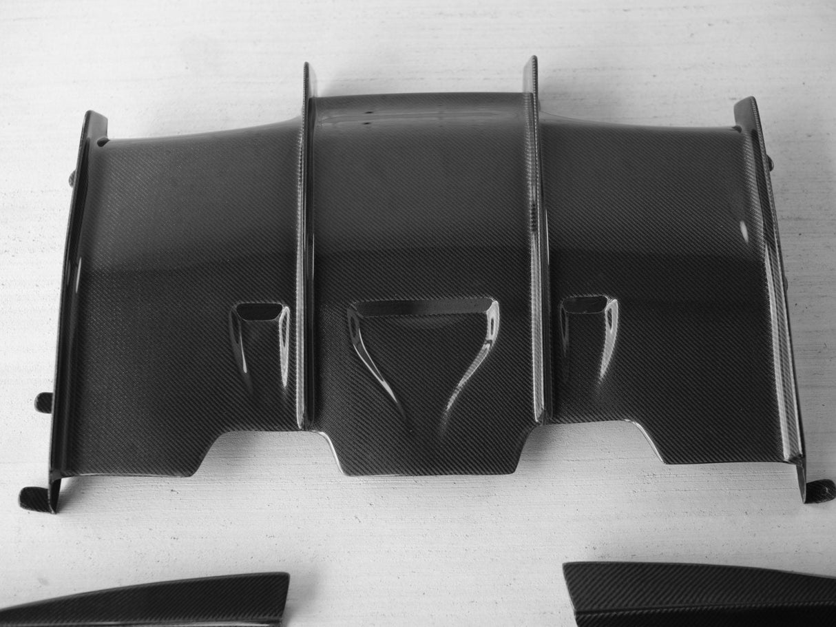 PSM Style Carbon Fiber Rear Diffuser - BMW F80 M3, F82/F83 M4 | Palenon Performance