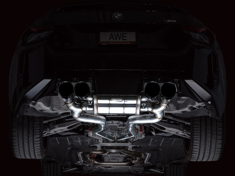 AWE Tuning 23-24 BMW G87 M2 SwitchPath Edition Exhaust - Diamond Black Tips 3025-43487