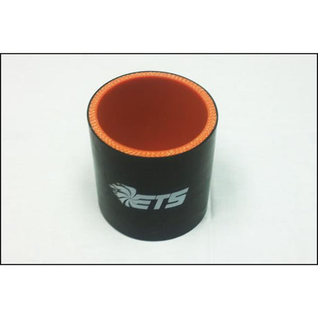 ETS 3" Straight Black Silicone Coupler