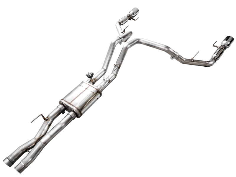 AWE Tuning AWE Gen 3 Raptor SwitchPath Exhaust - Chrome Silver Tips 3025-32356