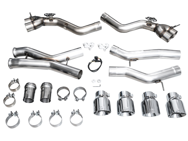 AWE Tuning 23-24 BMW G87 M2 Track Edition Exhaust - Chrome Silver Tips 3020-42487