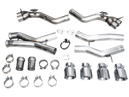 AWE Tuning 23-24 BMW G87 M2 Track Edition Exhaust - Chrome Silver Tips 3020-42487