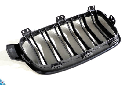 2012-2018 BMW 3 Series (F30/F31) M Style Dual Slat Kidney Grilles (Pair) [Various Finishes]