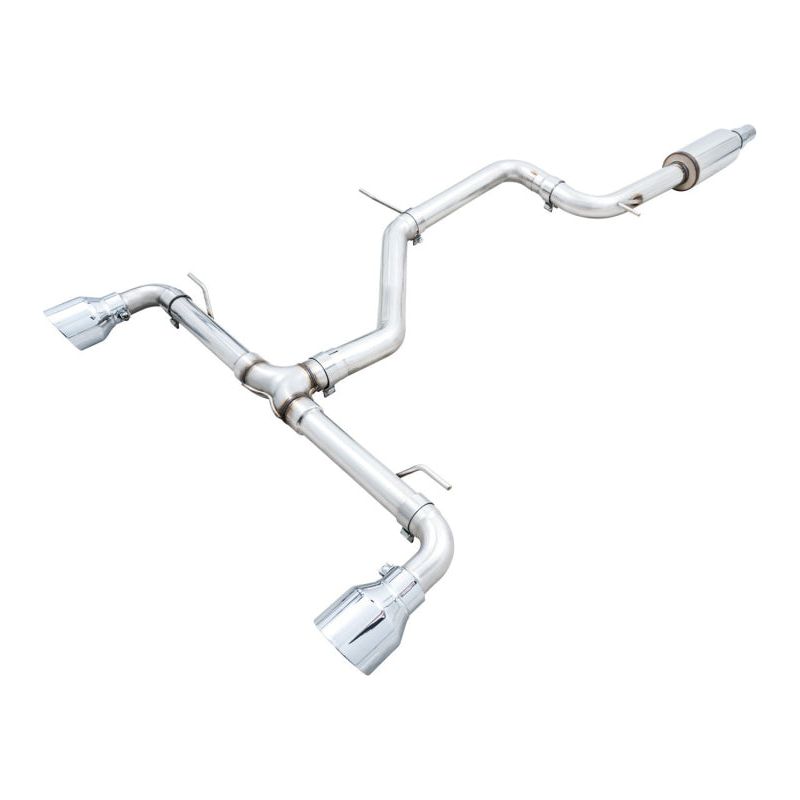 AWE 2022 VW GTI MK8 Track Edition Exhaust - Chrome Silver Tips
