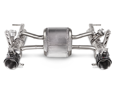 Akrapovic 16-17 Ferrari 488 GTB/488 Spyder Slip-On Line (Titanium) w/ Carbon Tips MTP-FE488H