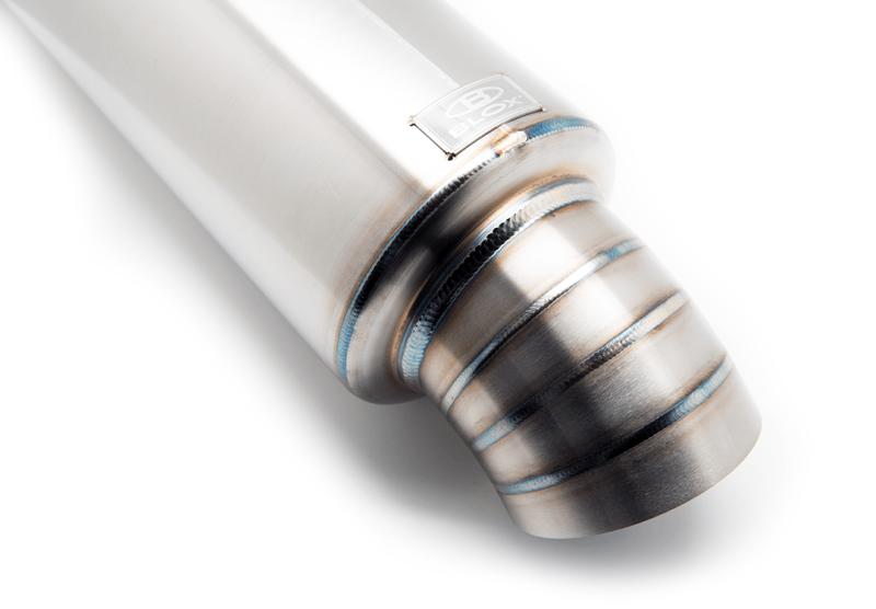 BLOX Racing 3.5in Street Muffler With Turndown Tip BXEX-00111