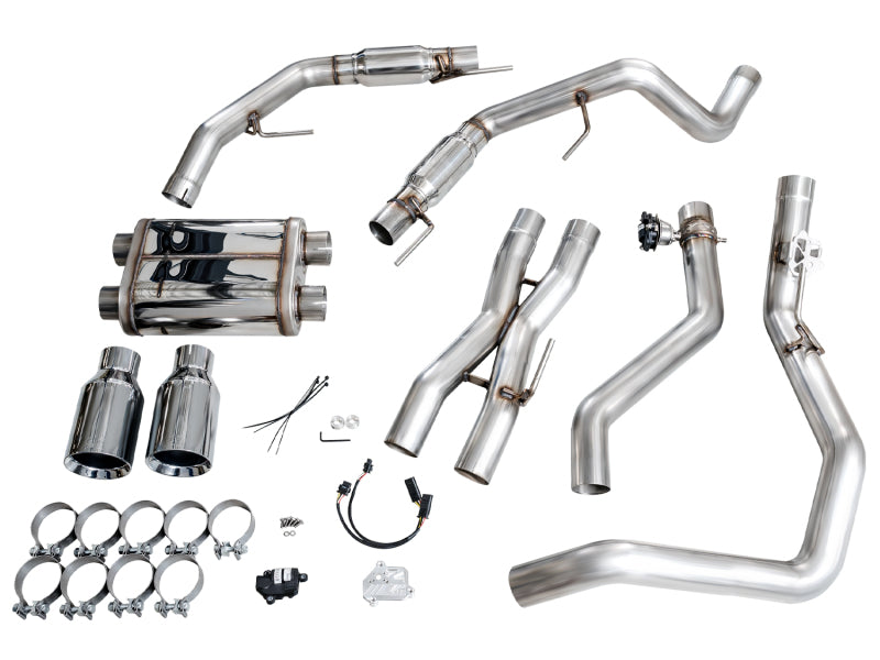 AWE Tuning AWE Gen 3 Raptor SwitchPath Exhaust - Chrome Silver Tips 3025-32356