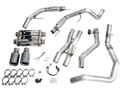 AWE Tuning AWE Gen 3 Raptor SwitchPath Exhaust - Chrome Silver Tips 3025-32356