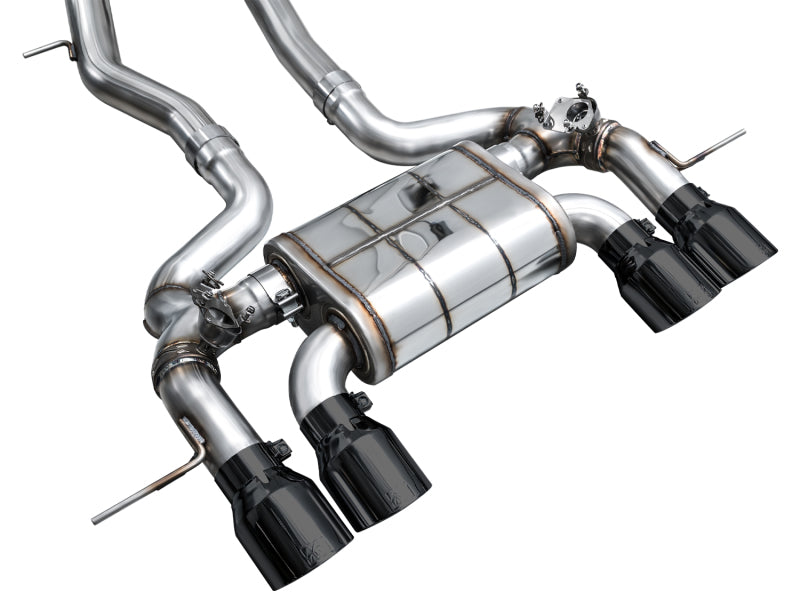 AWE Tuning 23-24 BMW G87 M2 SwitchPath Edition Exhaust - Diamond Black Tips 3025-43487
