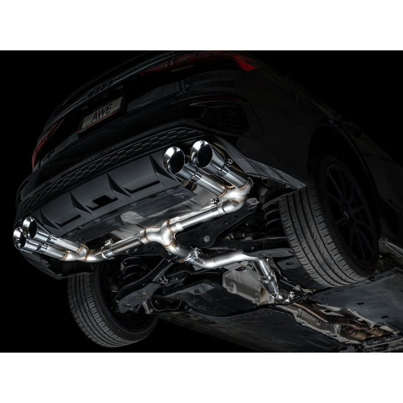 AWE 22-24 Audi 8Y S3 Track Edition Exhaust - Chrome Silver Tips