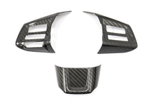 OLM Carbon Fiber Steering Wheel Covers - 2015 Subaru WRX / 2015 STI (MT)