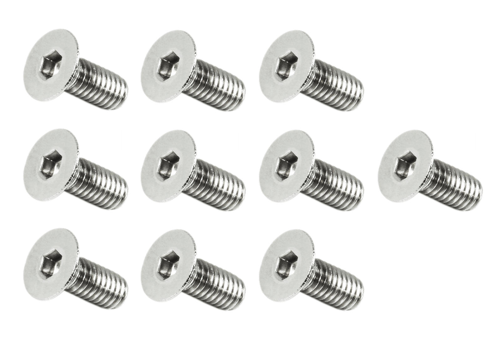 ZSPEC M4-0.7x10mm Fasteners, FHSC, Stainless Steel SUS304, 10-Pack