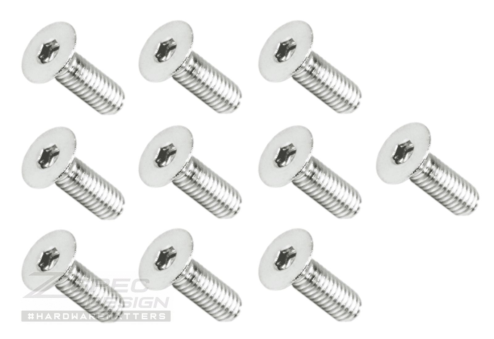 ZSPEC M4-0.7x16mm Fasteners, FHSC, Stainless Steel SUS304, 10-Pack