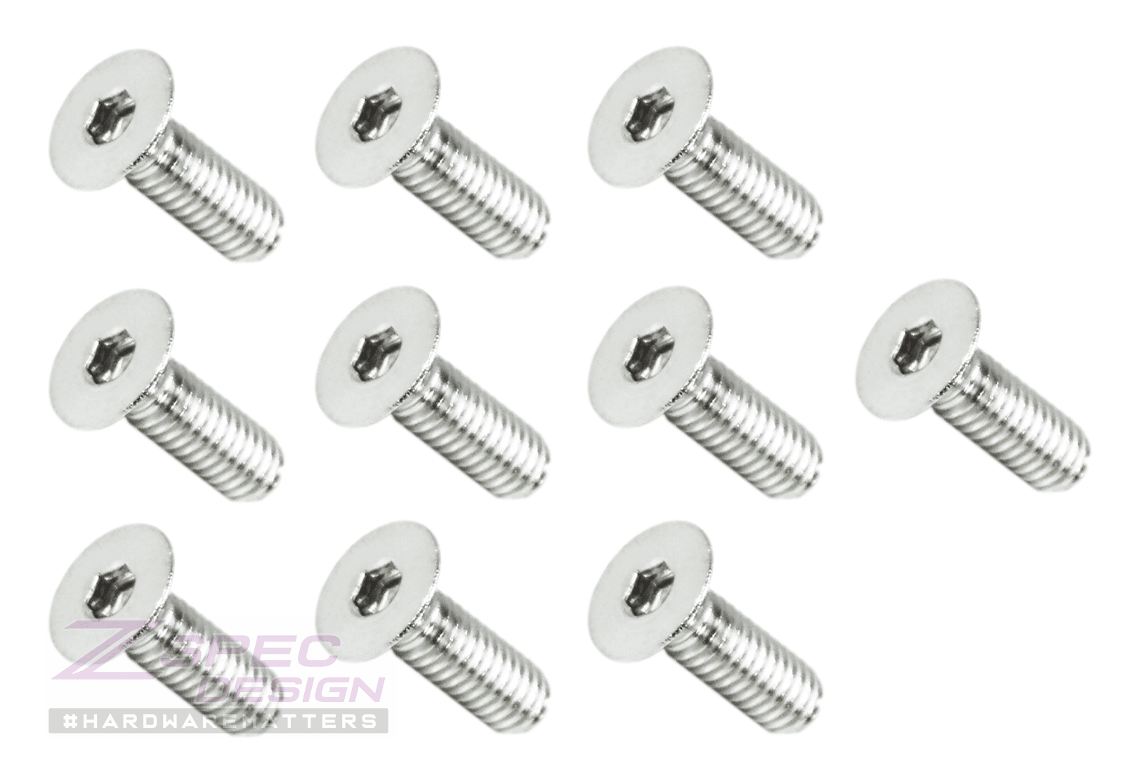 ZSPEC M4-0.7x12mm Fasteners, FHSC, Stainless Steel SUS304, 10-Pack