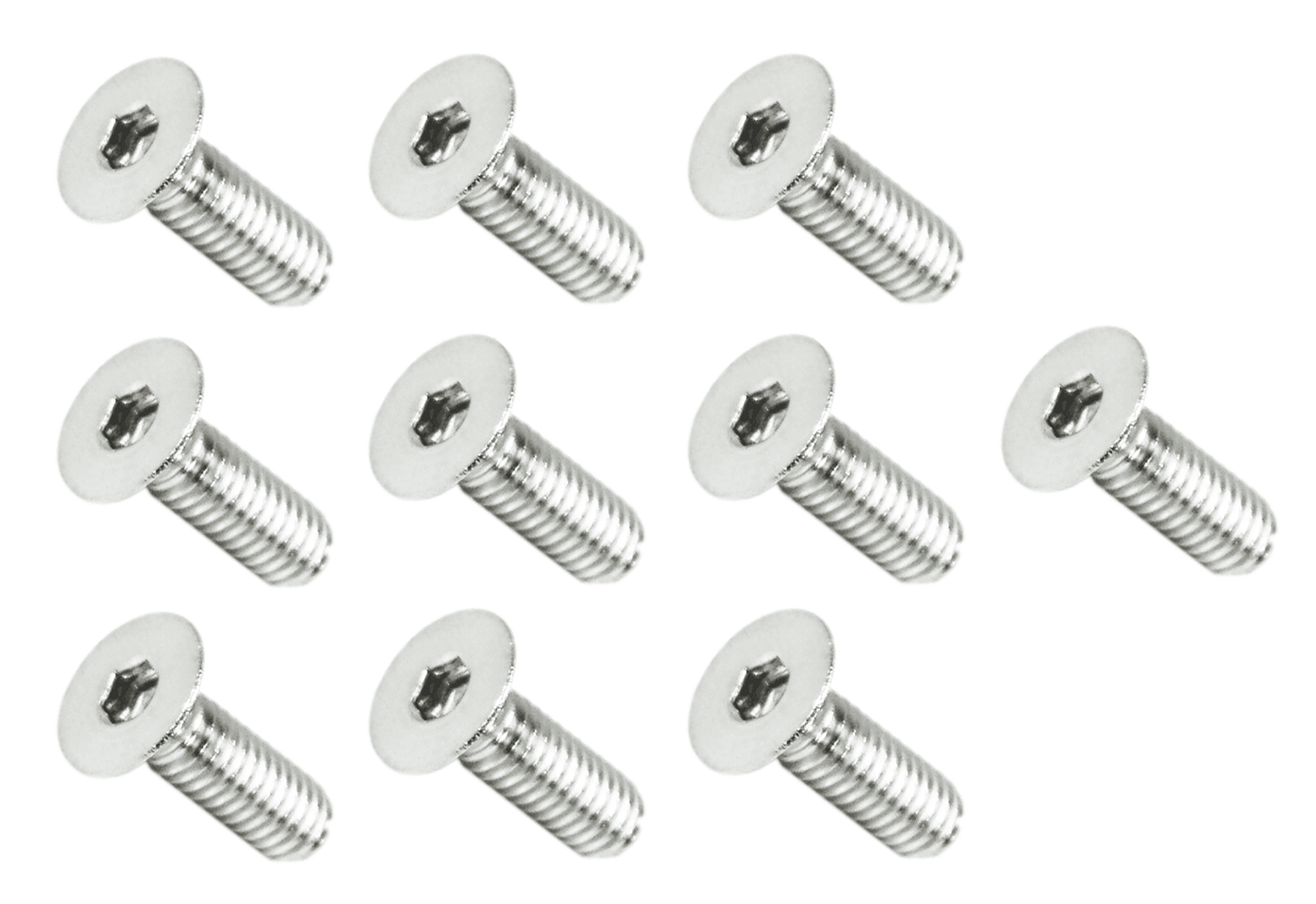 ZSPEC M4-0.7x12mm Fasteners, FHSC, Stainless Steel SUS304, 10-Pack