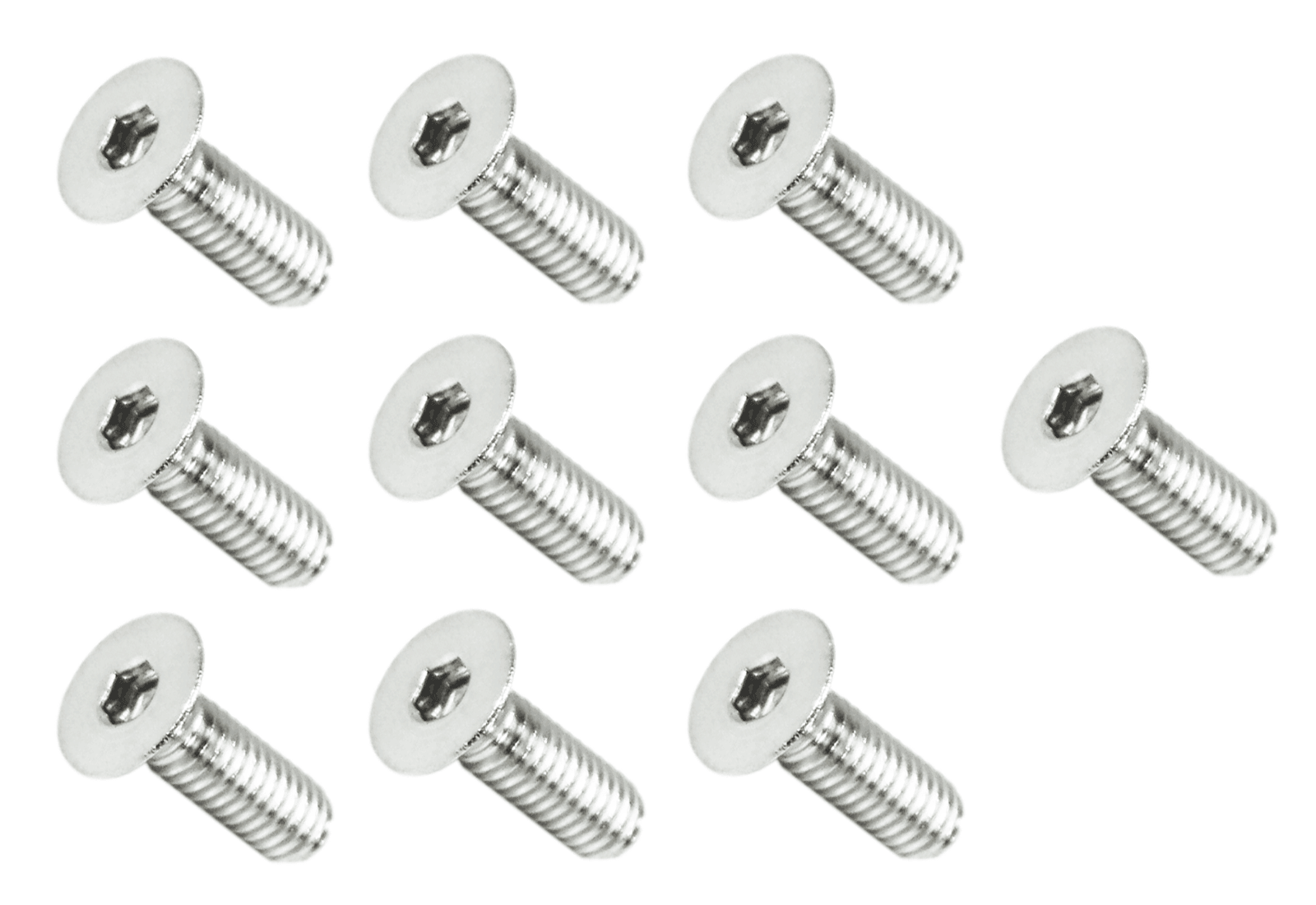 ZSPEC M4-0.7x12mm Fasteners, FHSC, Stainless Steel SUS304, 10-Pack