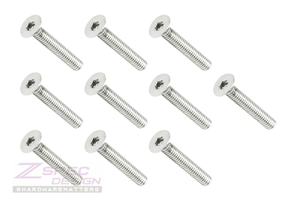 ZSPEC M4-0.7x25mm Fasteners, FHSC, Stainless Steel SUS304, 10-Pack
