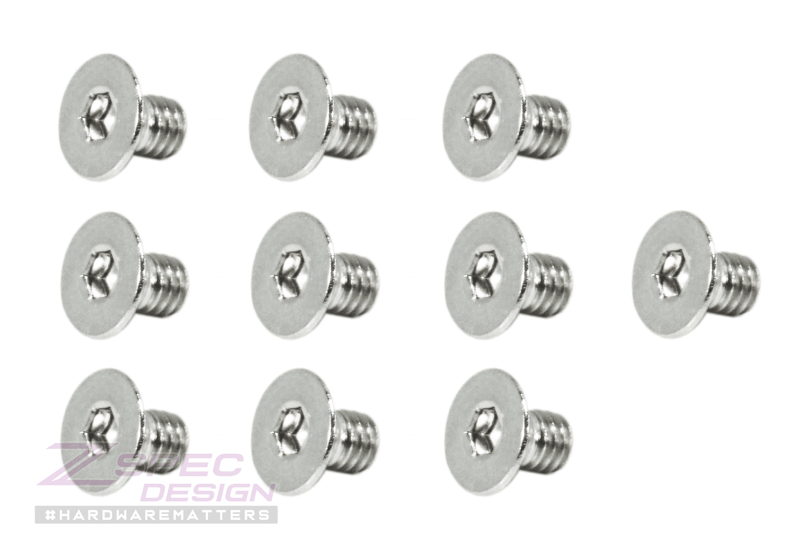 ZSPEC M4-0.7x6mm Fasteners, FHSC, Stainless Steel SUS304, 10-Pack