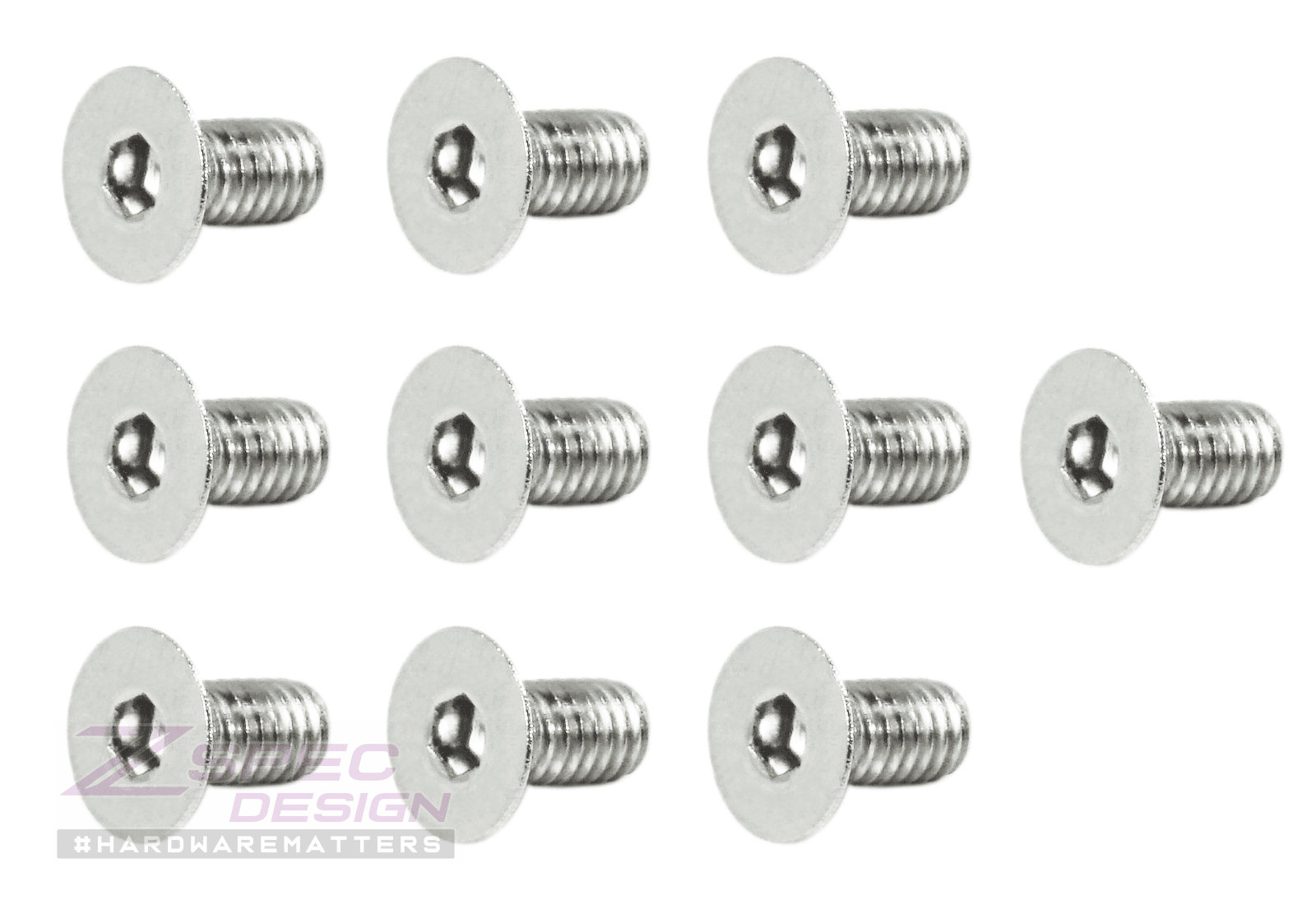 ZSPEC M4-0.7x8mm Fasteners, FHSC, Stainless Steel SUS304, 10-Pack