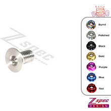 ZSPEC M6-1.0x12mm Flat-Head FHSC Fastener/Bolt, Titanium Grade-5, Per Each