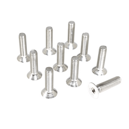 ZSPEC M6-1.0x30mm Flat-Head FHSC Fasteners, Stainless, 10-Pack