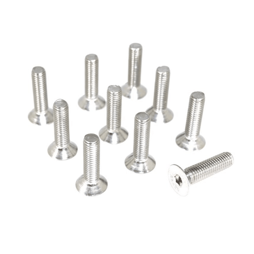 ZSPEC M6-1.0x12mm Flat-Head FHSC Fasteners, SUS304 Stainless, 10-Pack