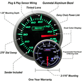 2-1/16" Green/White Premium Fuel Pressure Gauge