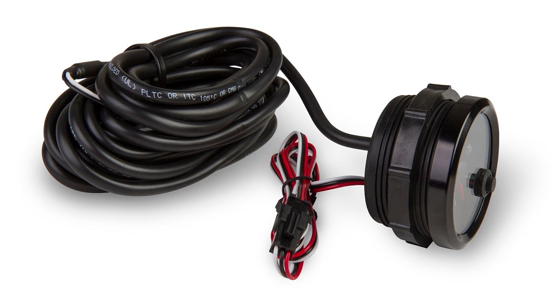 EFI Fuel Level Gauge - Black Face - Black Bezel by The Tuner Store