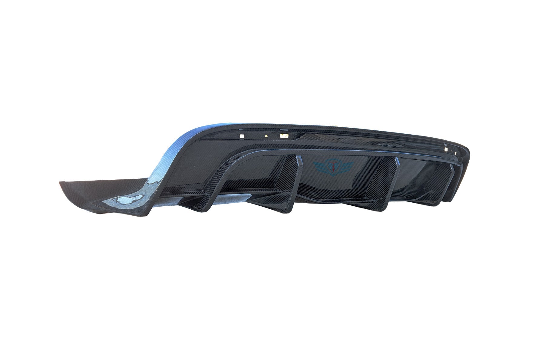 Tesla Model Y Genuine Carbon Fiber SHX Full Replacement Rear Diffuser | FYBR Aerodynamics