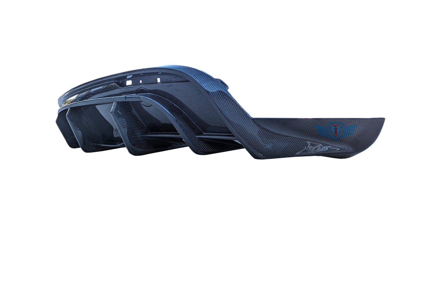 Tesla Model Y Genuine Carbon Fiber SHX Full Replacement Rear Diffuser | FYBR Aerodynamics
