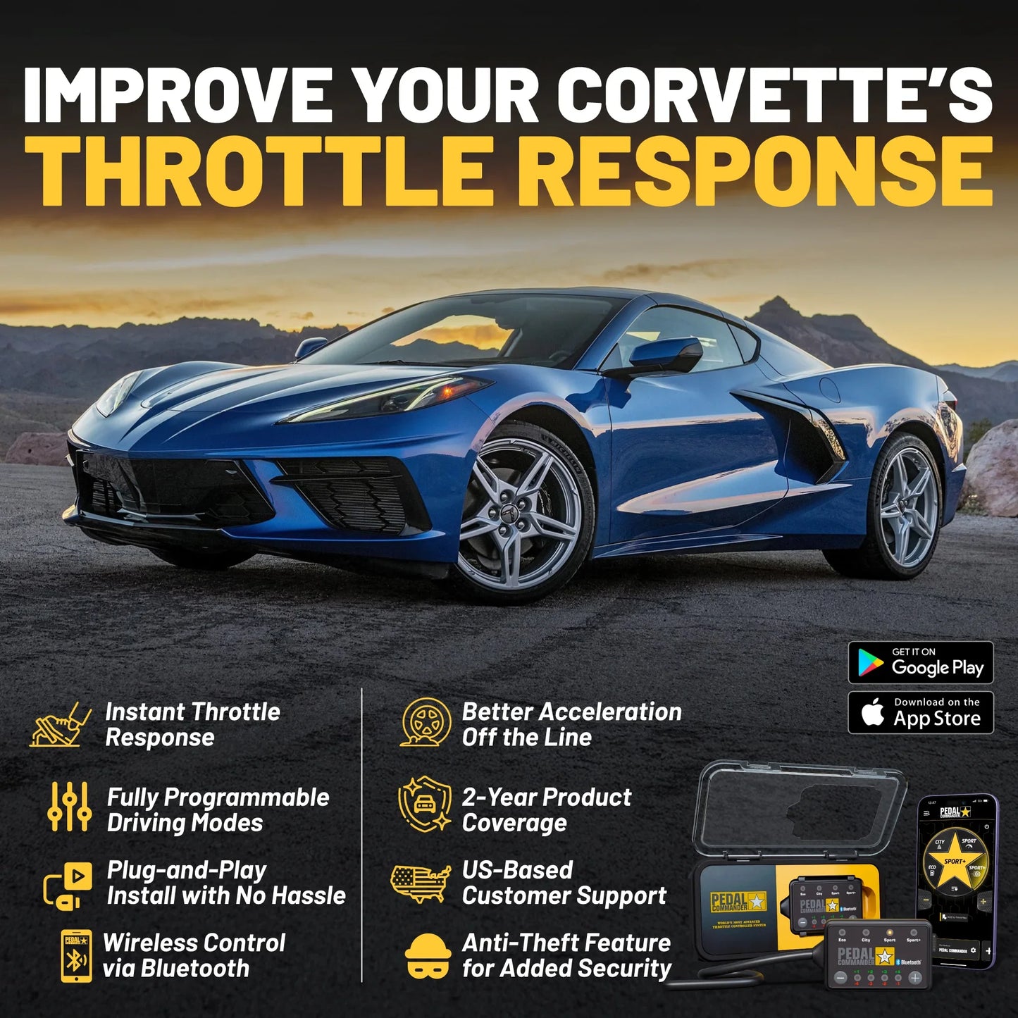 Pedal Commander for Chevrolet Corvette