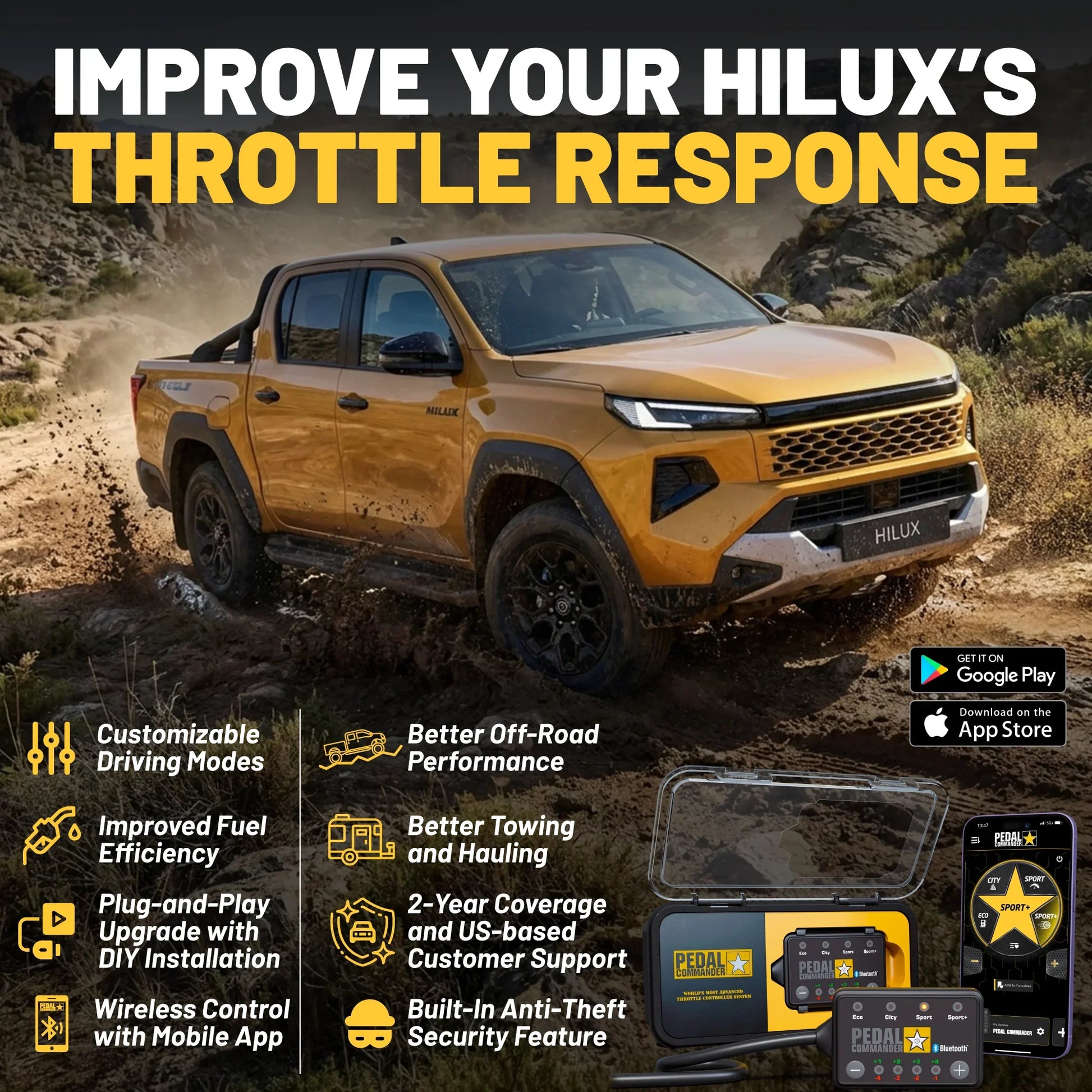 Pedal Commander for Toyota Hilux