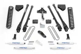 Fabtech 6" 4Link Sys W/Coils & Perf Shks 2011-13 Ford F450/550 4Wd 10 Lug