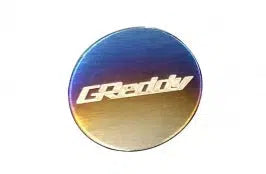 Greddy "Burnt Ti" Titanium Logo Emblem