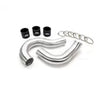 Powerhouse Racing 3.0 Hot Side Drop-Down Intercooler Pipes Precision H-Cover Polished