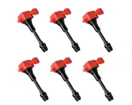 Aceon Set of 6 Red Aceon Sport Ignition Coil Infiniti | Nissan | Suzuki 2001-2020