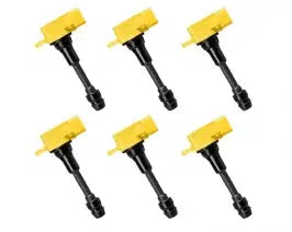 Aceon Set of 6 Yellow Heavy Duty Ignition Coil Infiniti | Nissan | Suzuki 2001-2020